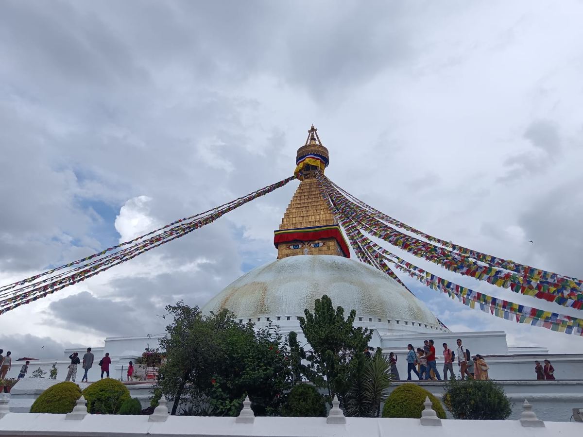 Le stupa de Boudhanath, à Katmandou